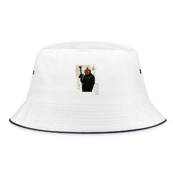 Fear Play - Bucket Hat - Weiß/Navy - Vorne