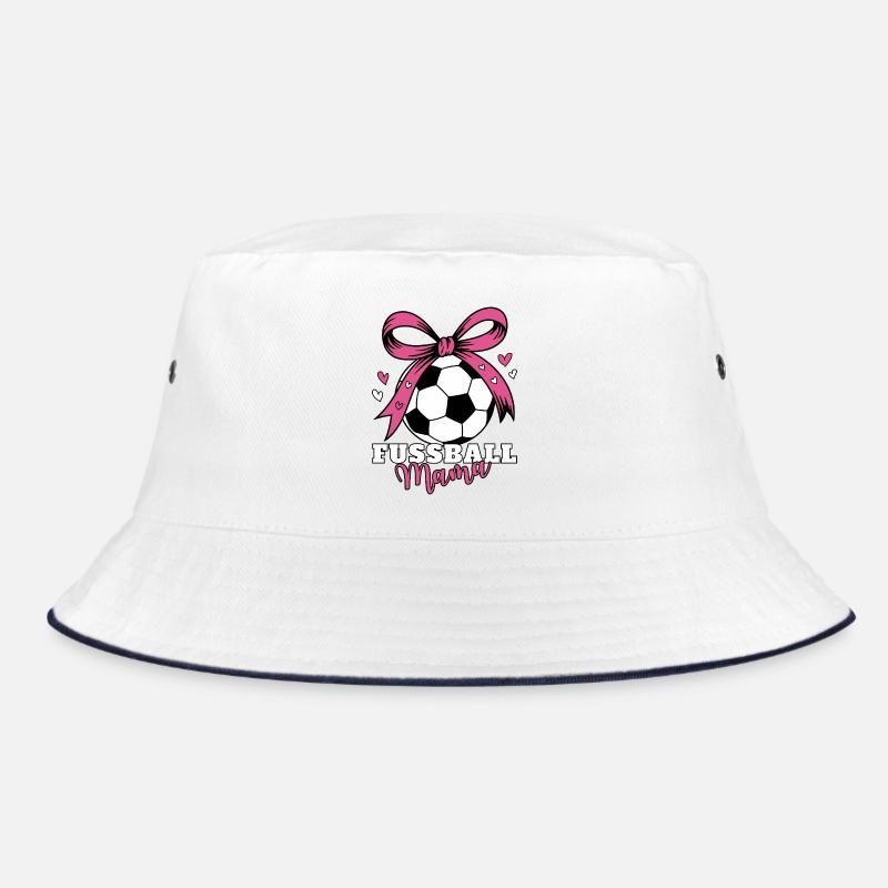 Fussball Mama - Bucket Hat - Weiß/Navy