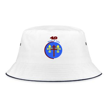 logo revisité du Maine et Loire 49 - Bob - blanc/marine - Devant