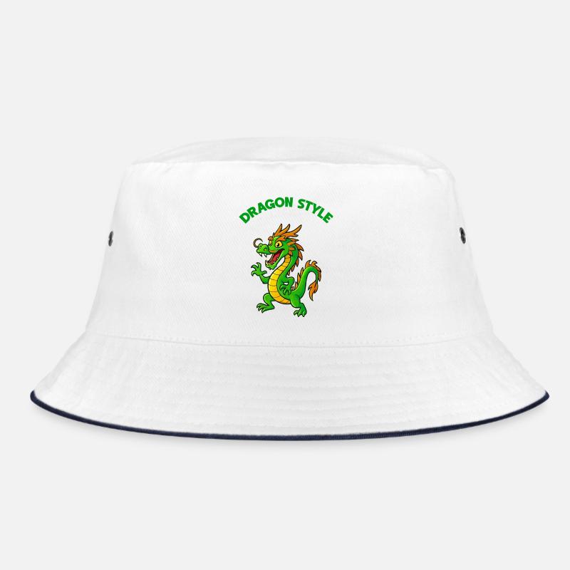 Drachenstil Cartoon Bucket Hat