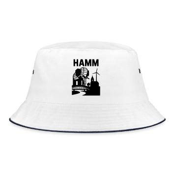 Hamm Westphalia Landmark - Bucket Hat - white/navy - Front