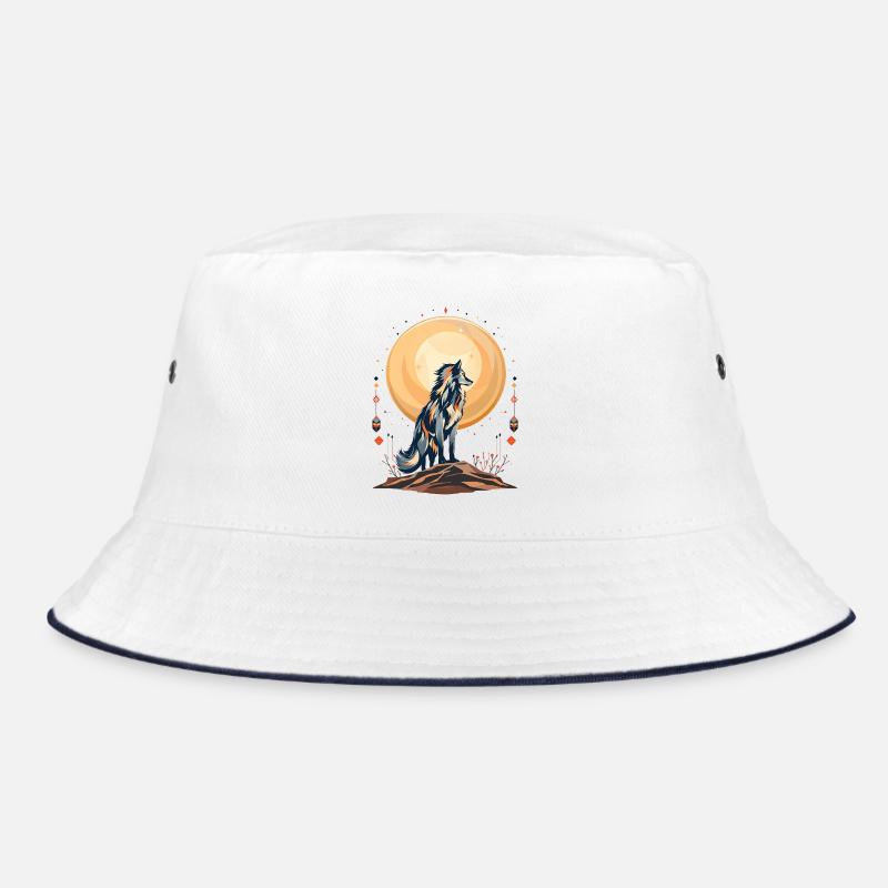 Boho Wolf Bucket Hat