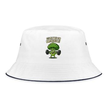 Fort comme un brocoli - Bob - blanc/marine - Devant