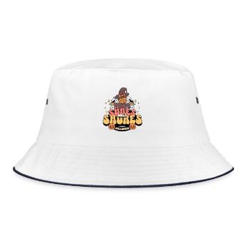 Süßes oder Saures - Bucket Hat - Weiß/Navy - Vorne