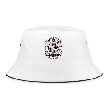 I'm a Successful Mom - Bucket Hat - white/navy - Front