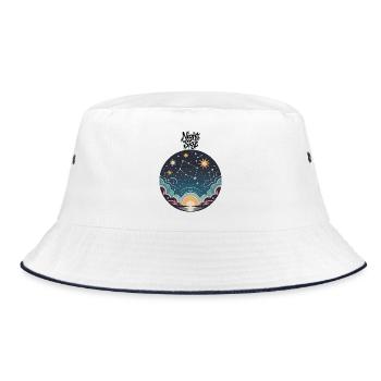 Night Sky - Bucket Hat - white/navy - Front