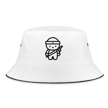 warrior - Bucket Hat - white/navy - Front