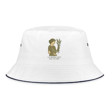 Jungfrau Sternzeichen - Astrologie - Bucket Hat - Weiß/Navy - Vorne