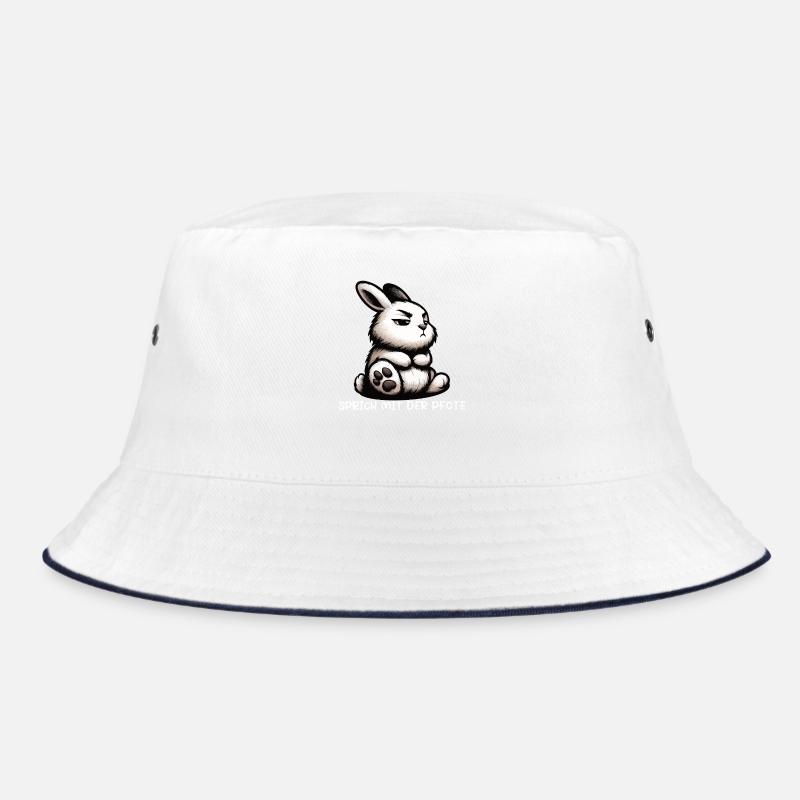 Talk to the paw rabbit bunny bunny long-eared rabbit Bucket Hat