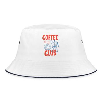 Café club rétro - Bob - blanc/marine - Devant