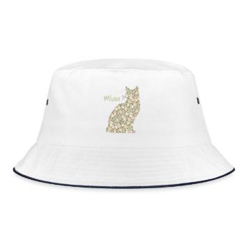 Miaou - Chat - Bob - blanc/marine - Devant