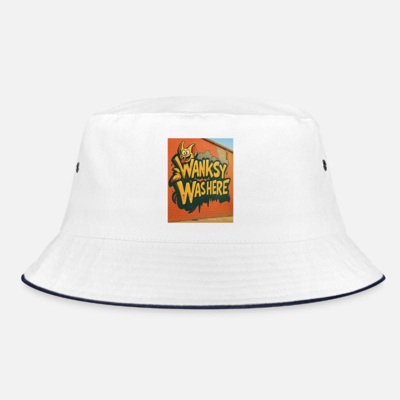 Wanksy Was Here Graffiti Bucket Hat