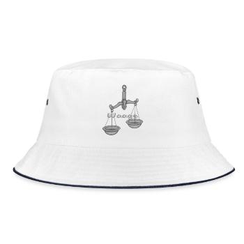 Zodiac sign Libra - Bucket Hat - white/navy - Front