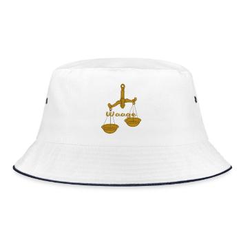 Zodiac sign Libra - Bucket Hat - white/navy - Front