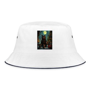 Didimaus - Bucket Hat - white/navy - Front