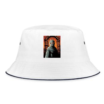 Torwächter im Flammenreich - Bucket Hat - Weiß/Navy - Vorne