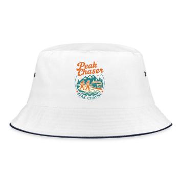 Peak Chaser Adventure - Bucket Hat - white/navy - Front
