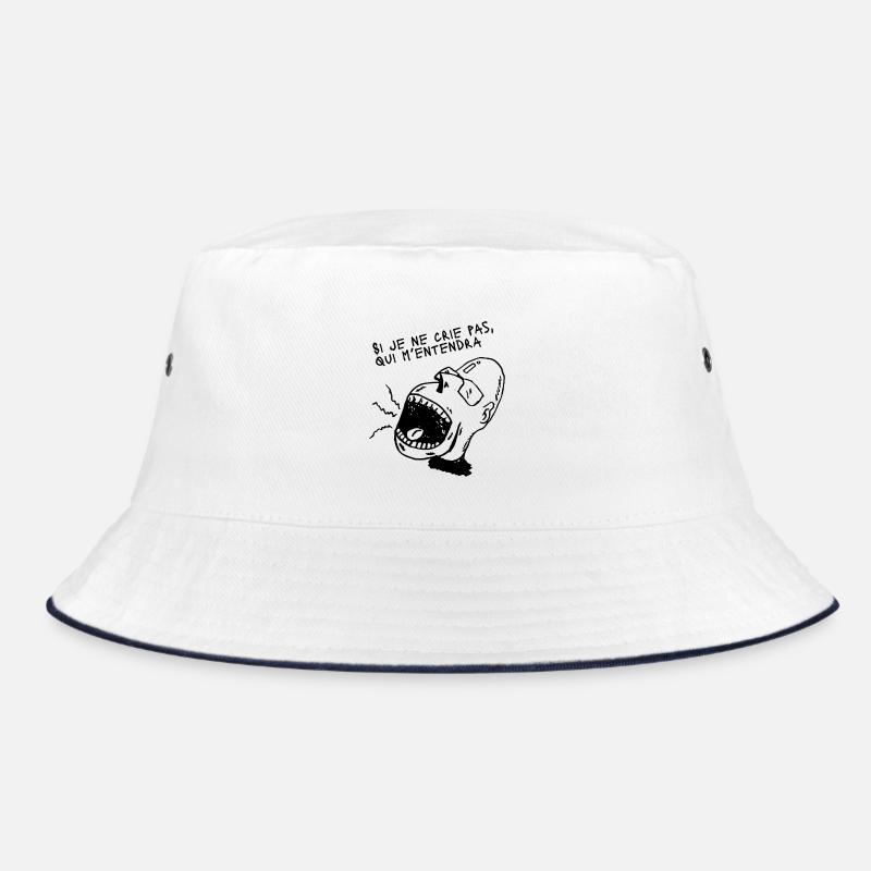 Si Je Ne Crie Pas, Qui M’Entendra – Design Cri Exp - Bob - blanc/marine