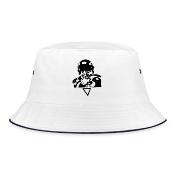 pilot - Bucket Hat - white/navy - Front