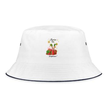Joyeux_noel_surprise - Bucket Hat - white/navy - Front