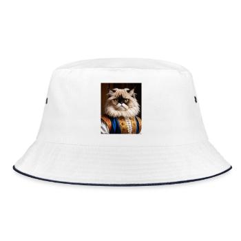 Patte de velours royale – Le chat aristocrate - Bob - blanc/marine - Devant