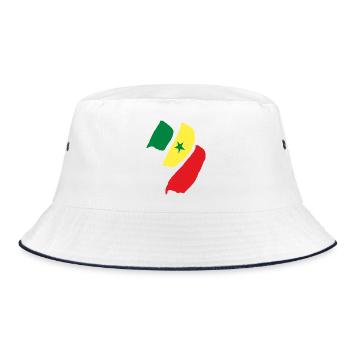 drapeau du Sénégal - Bob - blanc/marine - Devant