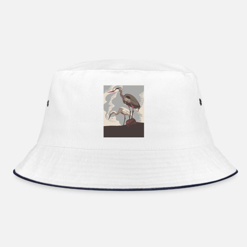Herone Coast in retro style Bucket Hat