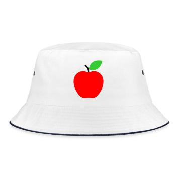 Icône minimaliste Red Apple - Bob - blanc/marine - Devant