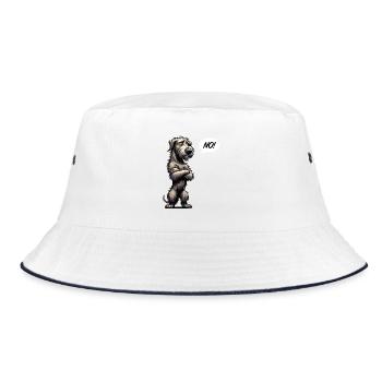 No Irish Wolfhound Wolfhound Owner Wolfhound Wolfhounds - Bucket Hat - white/navy - Front