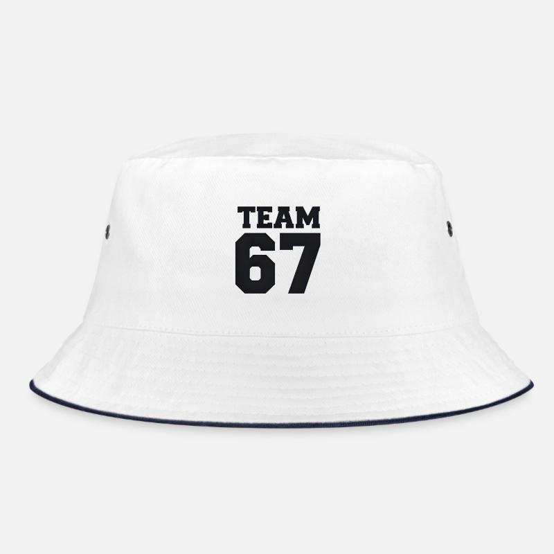 Team 67 - Bucket Hat - Weiß/Navy