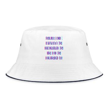 Hardtekk Tekk - Bucket Hat - white/navy - Front