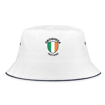 Drogheda Ireland Shield - Bucket Hat - white/navy - Front