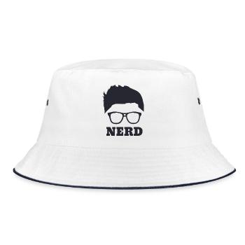 Nerd - Bucket Hat - white/navy - Front