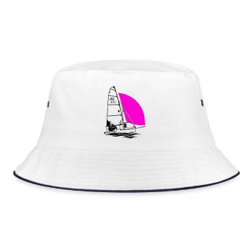 RS 500 Régate de dériveurs à voile voile de couleur - Bob - blanc/marine - Devant