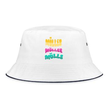 Nom de famille Müller - Bob - blanc/marine - Devant