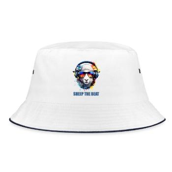 Sheep The Beat : moutons casque colorés - Bob - blanc/marine - Devant