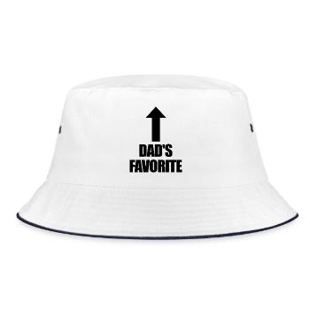 Préféré de papa Je suis le préféré de papa - Bob - blanc/marine - Devant