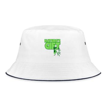 Le cadeau de la nature Vert Bambou - Bob - blanc/marine - Devant