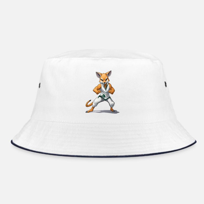 Fuchs-Kämpfer im Kung-Fu Bucket Hat