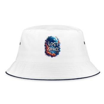 Lost in space - Bucket Hat - white/navy - Front