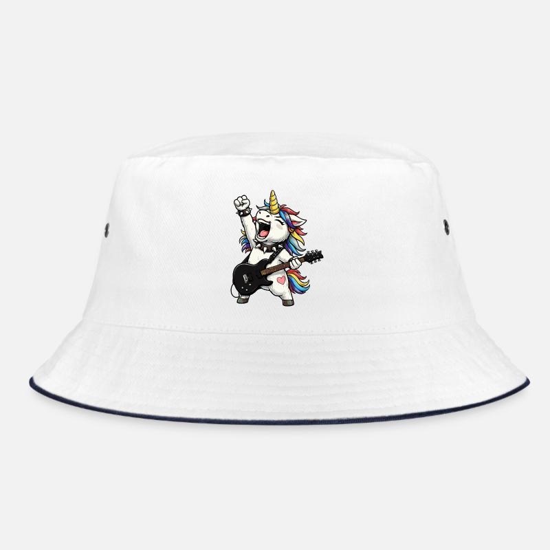Regenbogen-Einhorn-Rocker Bucket Hat