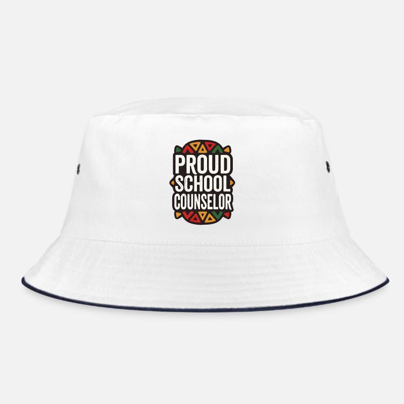 School Counselor Pride Geometric Pattern Bucket Hat