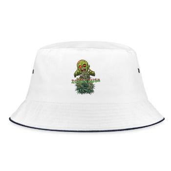 Zombie Kush - Bucket Hat - white/navy - Front