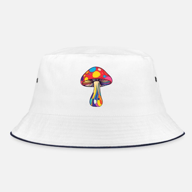 Champignon arc-en-ciel psychédélique coloré Bob