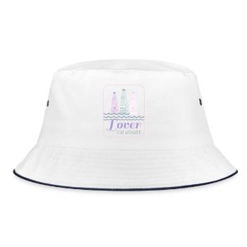 stay hydrated - Bucket Hat - white/navy - Front
