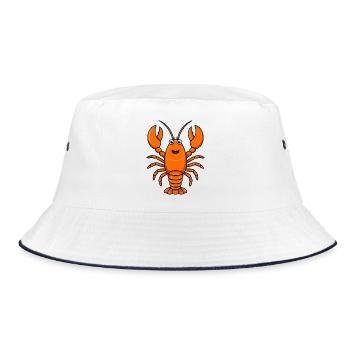 Costume de crabe homard Créature marine Animal sous-marin - Bob - blanc/marine - Devant