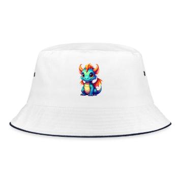 Dragon mignon - Bob - blanc/marine - Devant