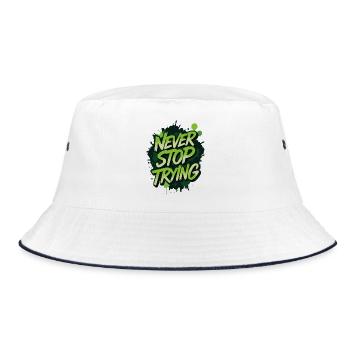 Artistic cycling, artistic cycling, indoor cycling - Bucket Hat - white/navy - Front