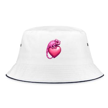Cadeau inhabituel pour la Saint-Valentin – Caméléon - Bob - blanc/marine - Devant