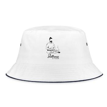Stillness is Power - Bucket Hat - white/navy - Front